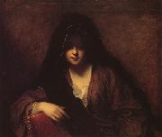 Jean-Baptiste Santerre A Young Woman in a Shawl USA oil painting artist